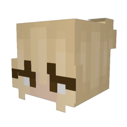 mgmkii Minecraft avatar head, 3D render
