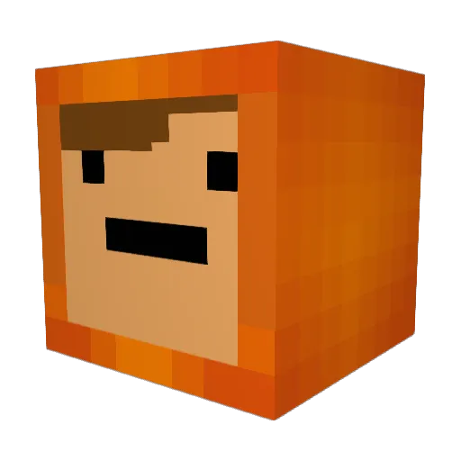 mgmorello Minecraft avatar head, 3D render