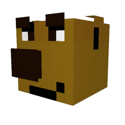 mgnm Minecraft avatar head, 3D render