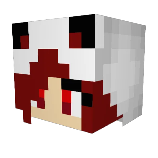 mgofo Minecraft avatar head, 3D render