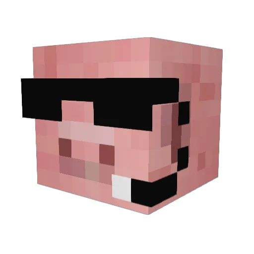 mgp345 Minecraft avatar head, 3D render