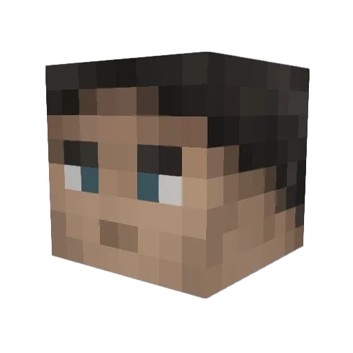 mgpeet Minecraft avatar head, 3D render