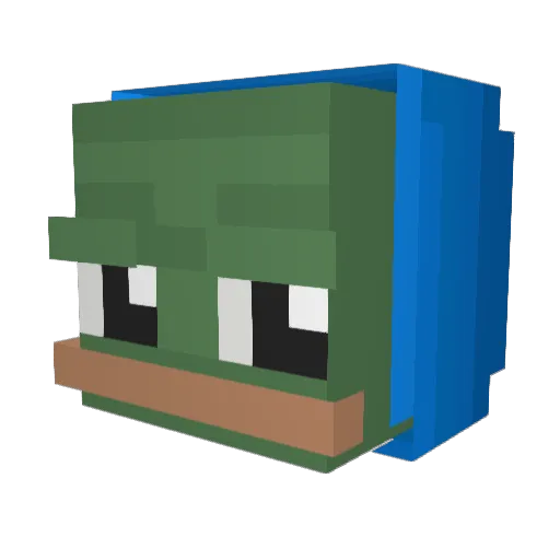 mgraefen_ Minecraft avatar head, 3D render
