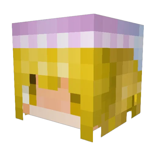 mgsdy Minecraft avatar head, 3D render