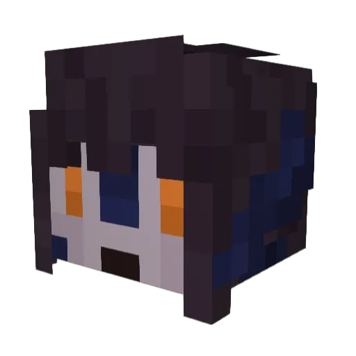 mgsx2 Minecraft avatar head, 3D render