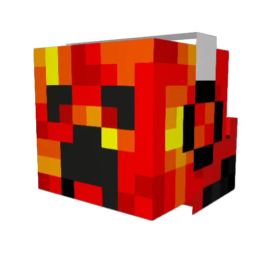 mhbey Minecraft avatar head, 3D render