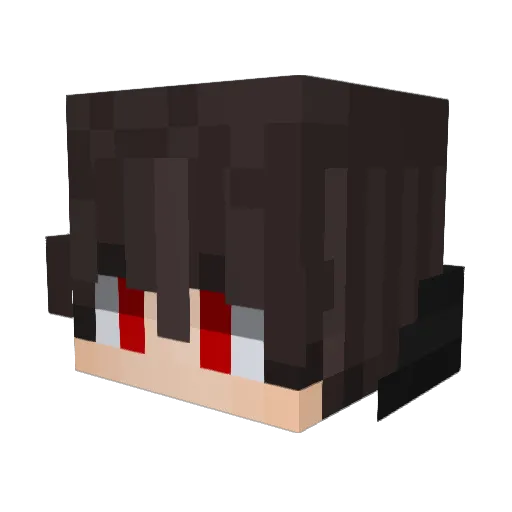 mhd191087_ Minecraft avatar head, 3D render