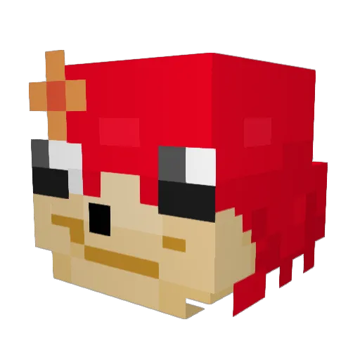 mhd_sumbul Minecraft avatar head, 3D render
