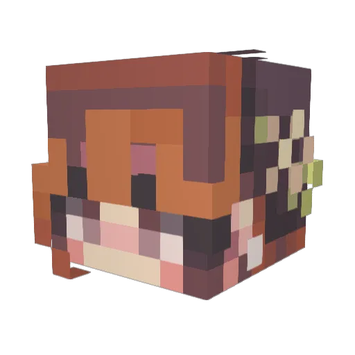 mheh_ Minecraft avatar head, 3D render