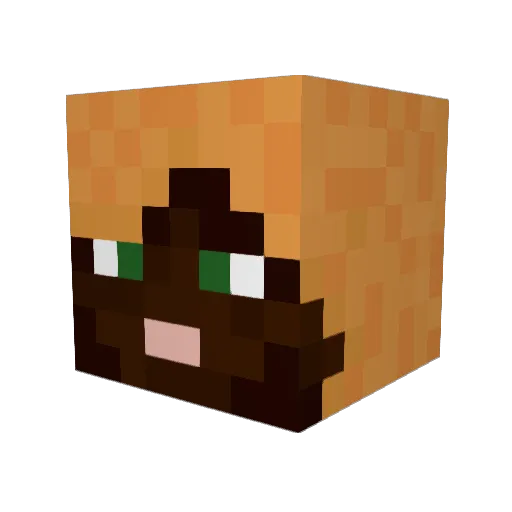 mhh575 Minecraft avatar head, 3D render
