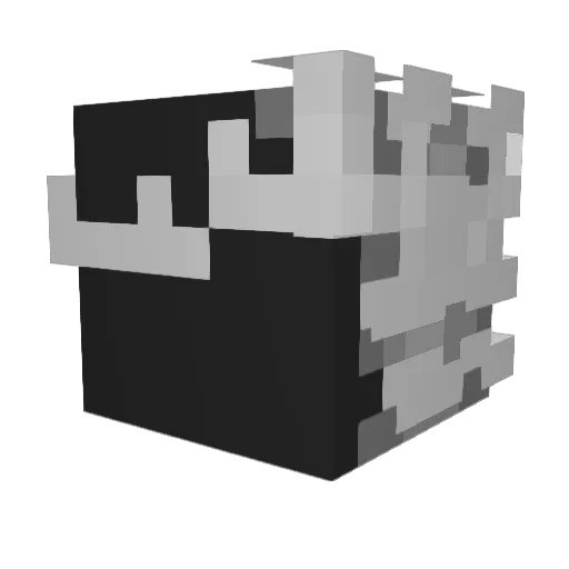 mhiip Minecraft avatar head, 3D render