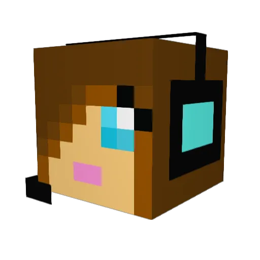 mhill13 Minecraft avatar head, 3D render