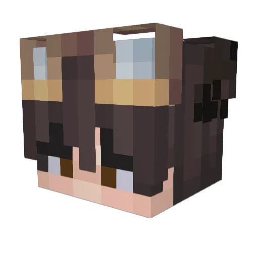 mhisio Minecraft avatar head, 3D render