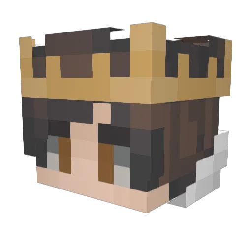 mhoff1 Minecraft avatar head, 3D render
