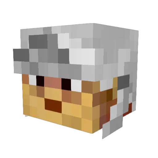 mholesen Minecraft avatar head, 3D render