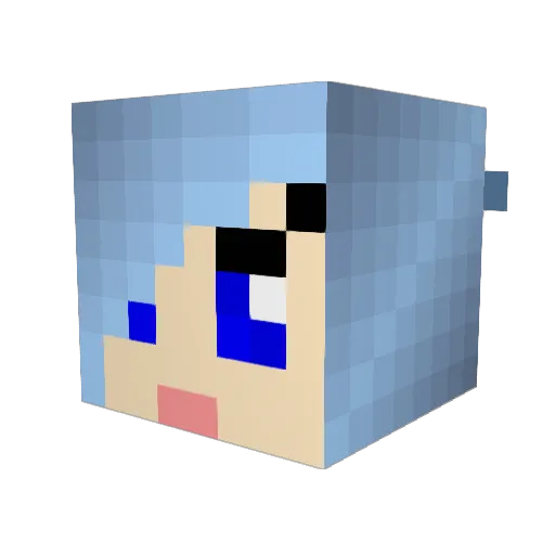 mholiman Minecraft avatar head, 3D render