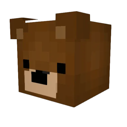 mholman Minecraft avatar head, 3D render