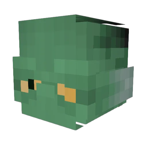 mhoms Minecraft avatar head, 3D render