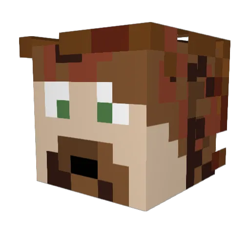 mhudson121 Minecraft avatar head, 3D render