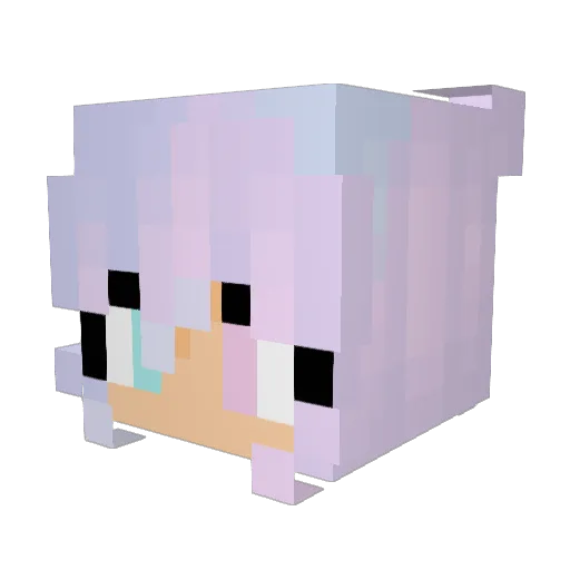 mhvph Minecraft avatar head, 3D render