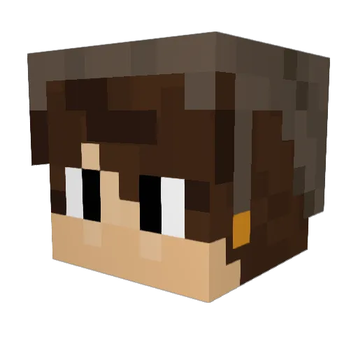 mhx98 Minecraft avatar head, 3D render