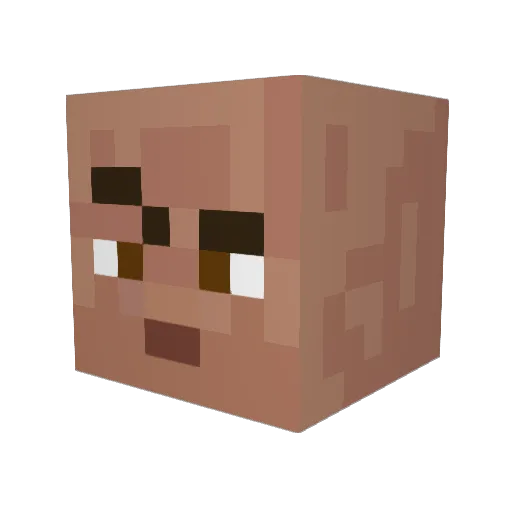 mi0o1 Minecraft avatar head, 3D render