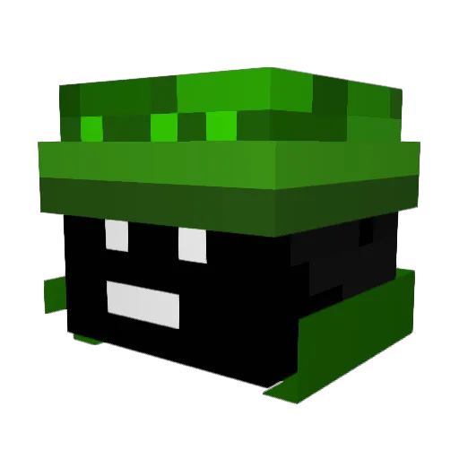mi1nty Minecraft avatar head, 3D render