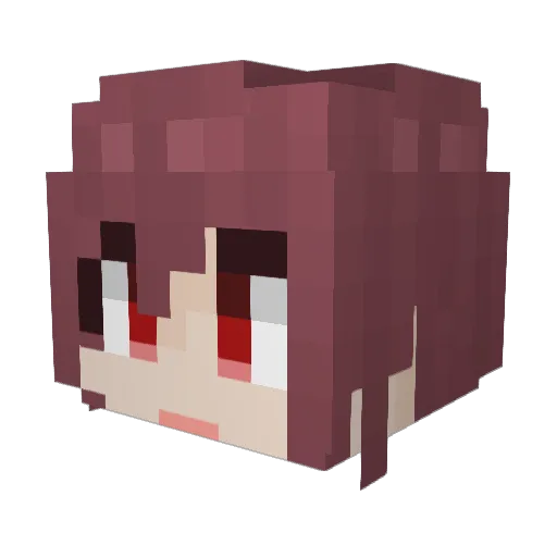 mi7974 Minecraft avatar head, 3D render