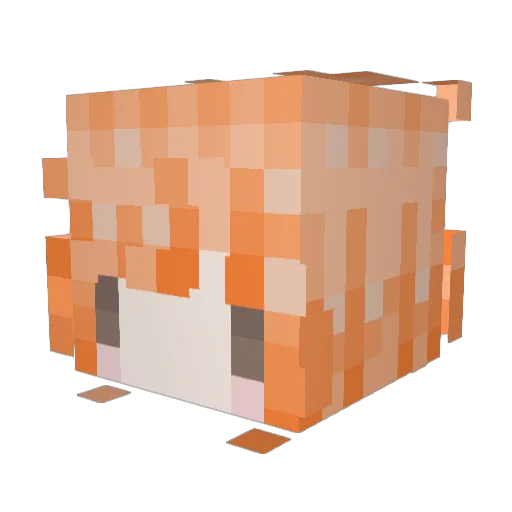 mi7caz Minecraft avatar head, 3D render