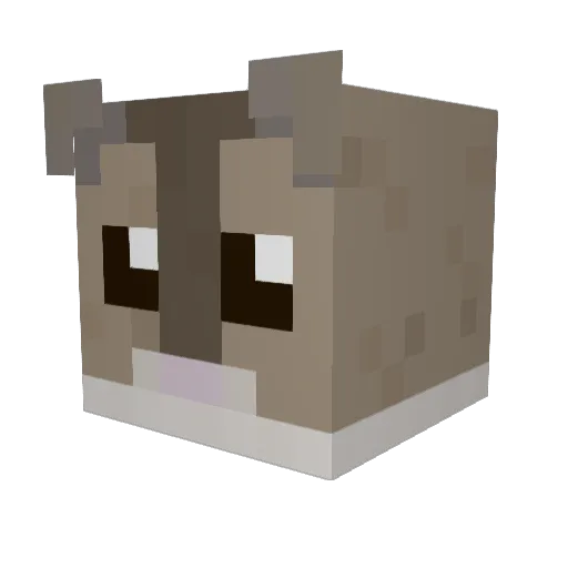 miT8 Minecraft avatar head, 3D render