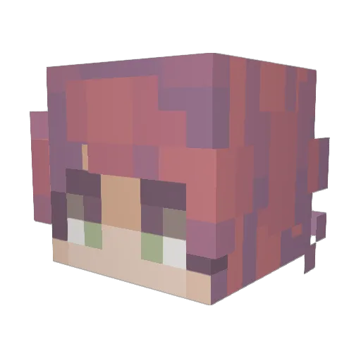 mi_chellen Minecraft avatar head, 3D render