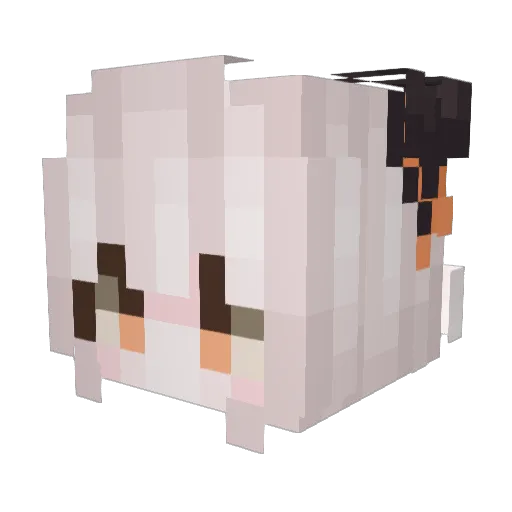 mi_li_ Minecraft avatar head, 3D render