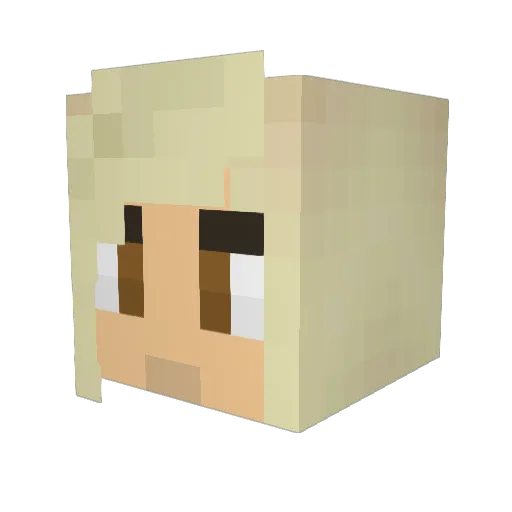 mi_mxs Minecraft avatar head, 3D render