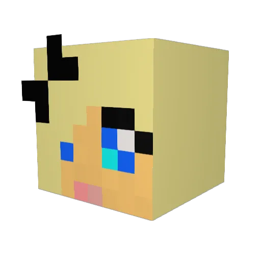 mia114 Minecraft avatar head, 3D render