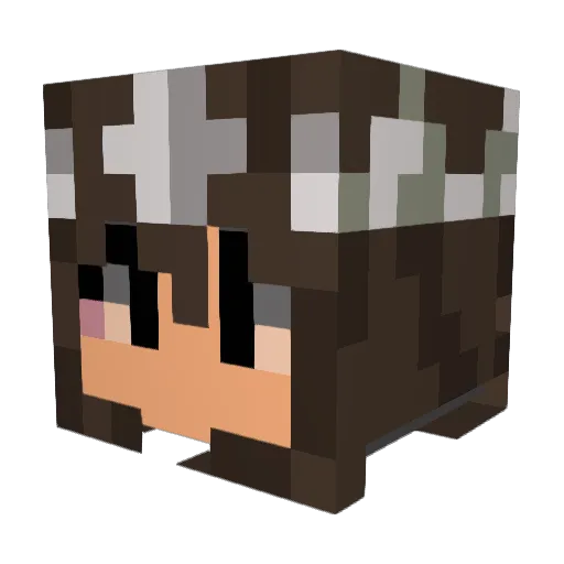 mia2611 Minecraft avatar head, 3D render