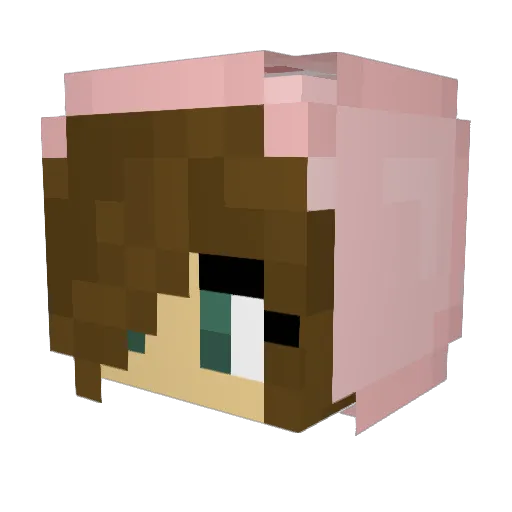mia7714 Minecraft avatar head, 3D render