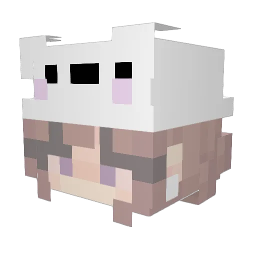 mia_capalottt Minecraft avatar head, 3D render