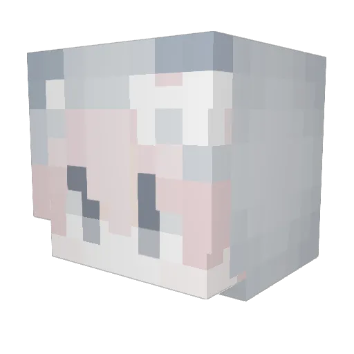 mia_nyan Minecraft avatar head, 3D render