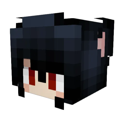 mia_riegh Minecraft avatar head, 3D render