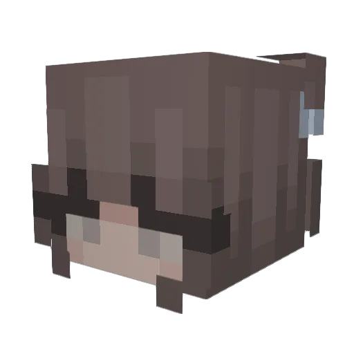 miaasf Minecraft avatar head, 3D render