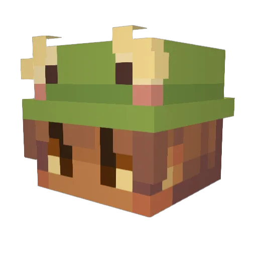 miab43 Minecraft avatar head, 3D render