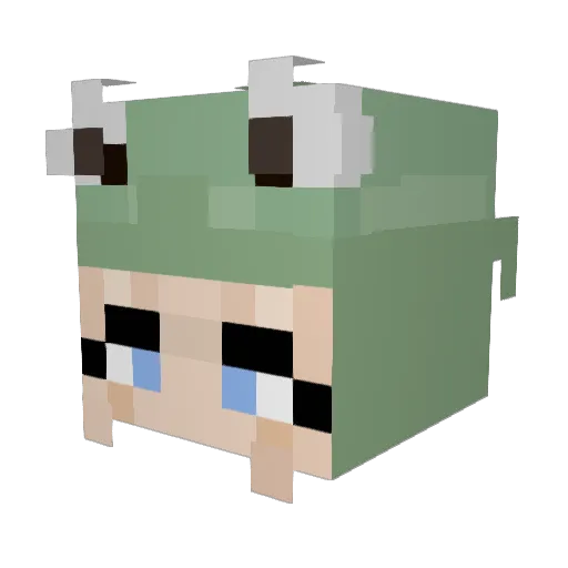 miabellex Minecraft avatar head, 3D render
