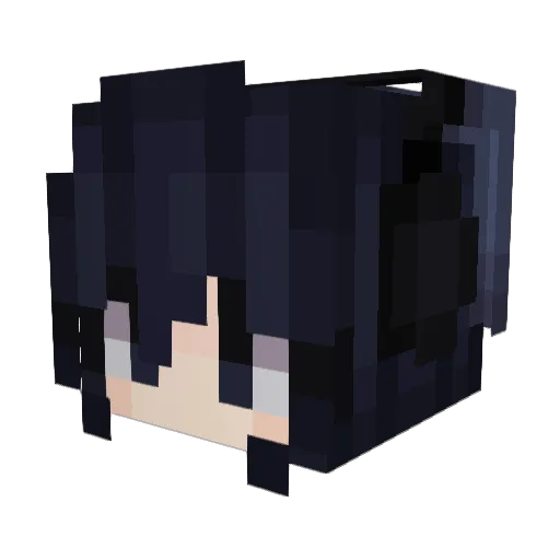 miaboon Minecraft avatar head, 3D render