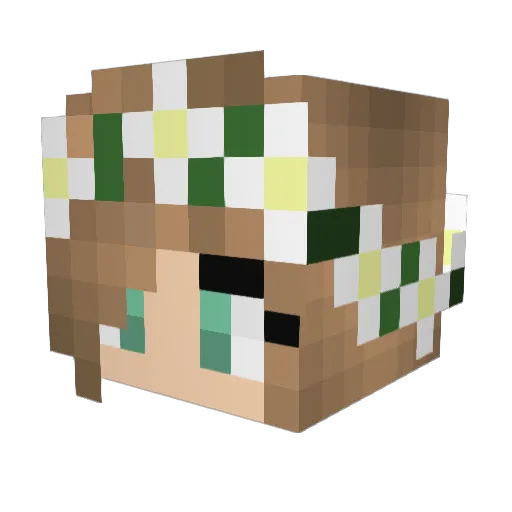 miaemmybrodyn Minecraft avatar head, 3D render