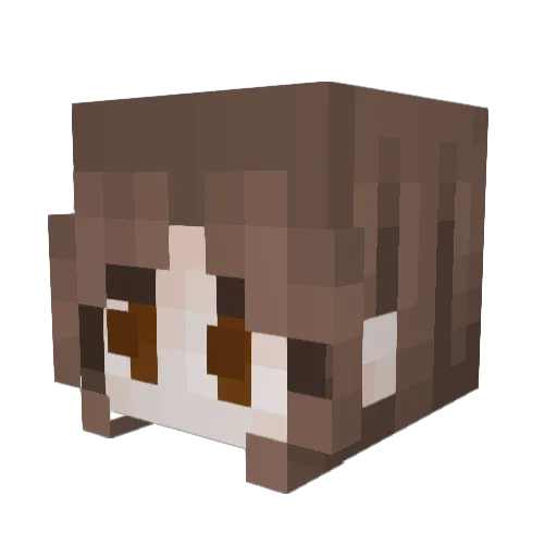 miaisheree Minecraft avatar head, 3D render