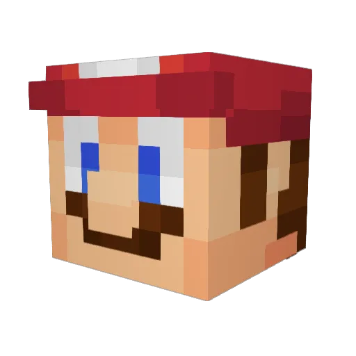miaislost Minecraft avatar head, 3D render