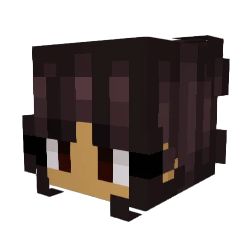 miakenx Minecraft avatar head, 3D render