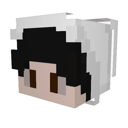 miakodaaa Minecraft avatar head, 3D render