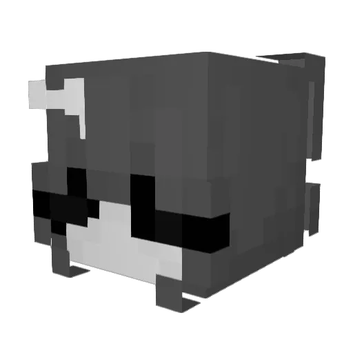 mialanii Minecraft avatar head, 3D render