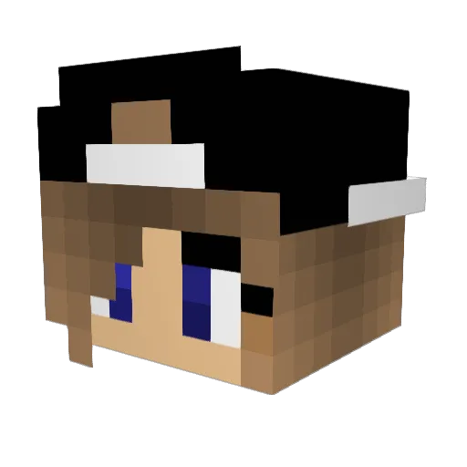 mialovesbali Minecraft avatar head, 3D render